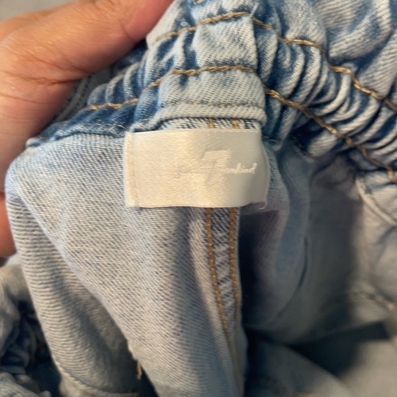 7 for All Mankind Paperbag Waist Balloon in Tuberose size 26 - Picture 8 of 11